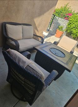 Fire Pit Patio Set/conversation Set/outdoor Furniture/Cash Only