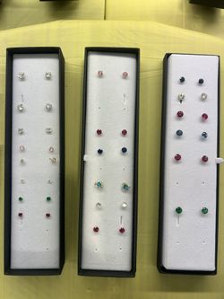 Birthstone Stud Earrings 