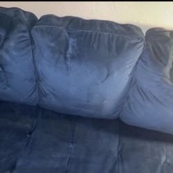 Navy L-Shaped Sectional Comfy & Sturdy 