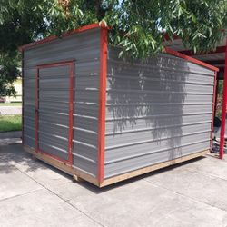 10x12 Portable Storage Shed Steel WIRED $2400 Free Delivery And Setup 