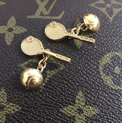 Tennis rackets cuff links