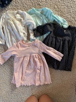 Baby girl 6 month onesies/dresses
