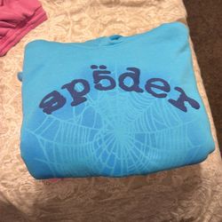 Blue Sp5der Hoodie 