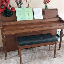 Vintage upright piano