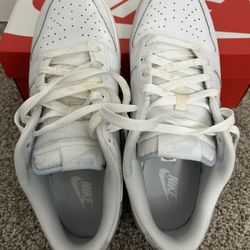 Nike White Low-Top Sneakers Nike Funk Low Retro, DV0831 101, size 9.5