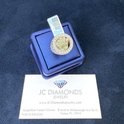 Ring Men 1ok Gold Diamonds Real 