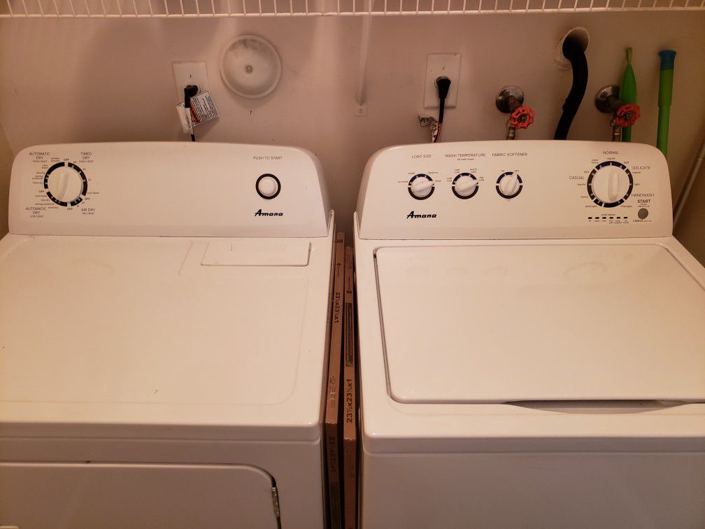 Amana washer and gas dryer
