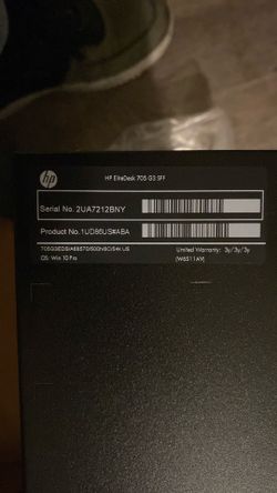 Brand New HP EliteDesk 705 G3 PC (8GB RAM / 500GB / Win 10 Pro)