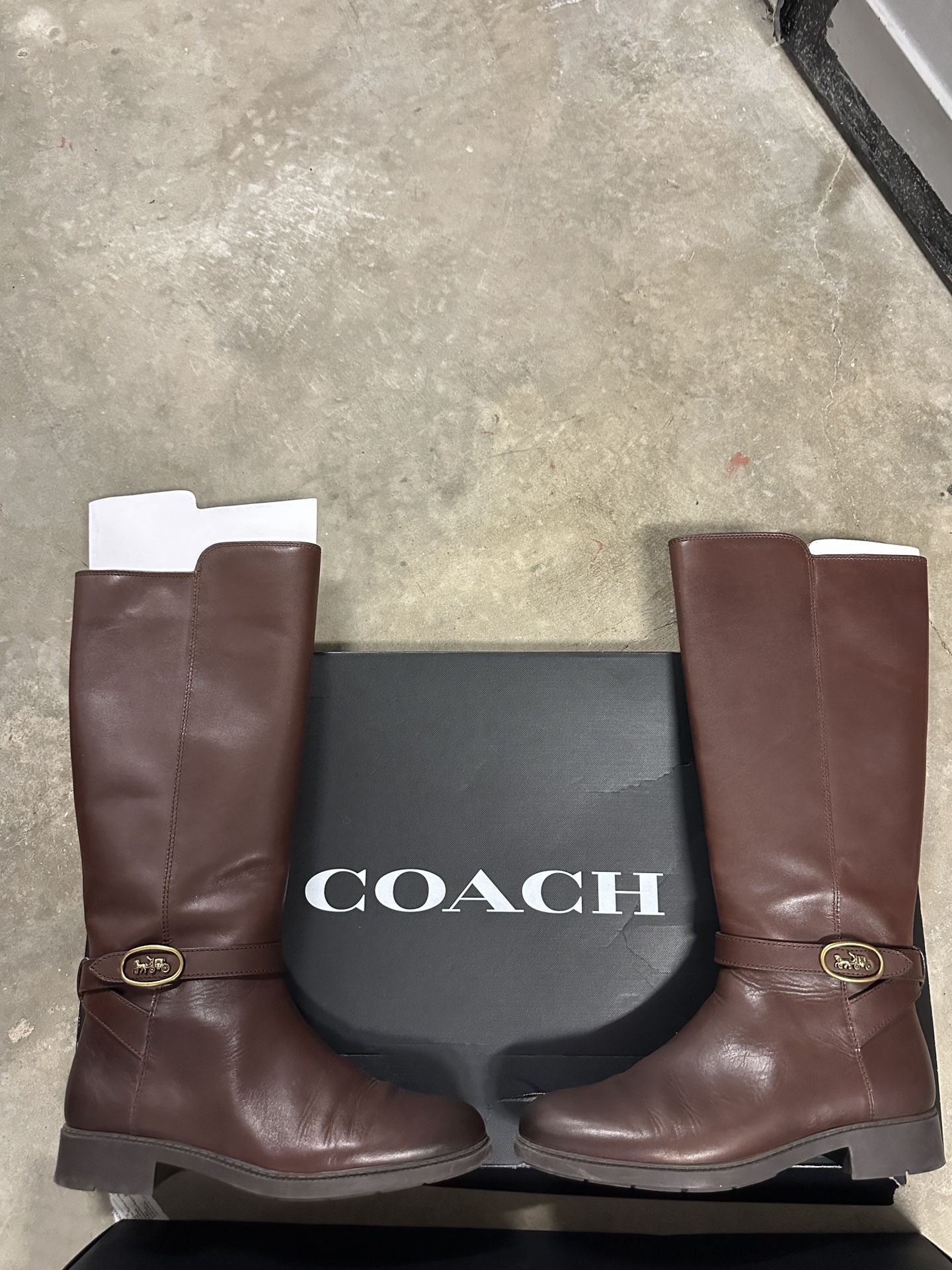 Women’s Leather Coach Boots 