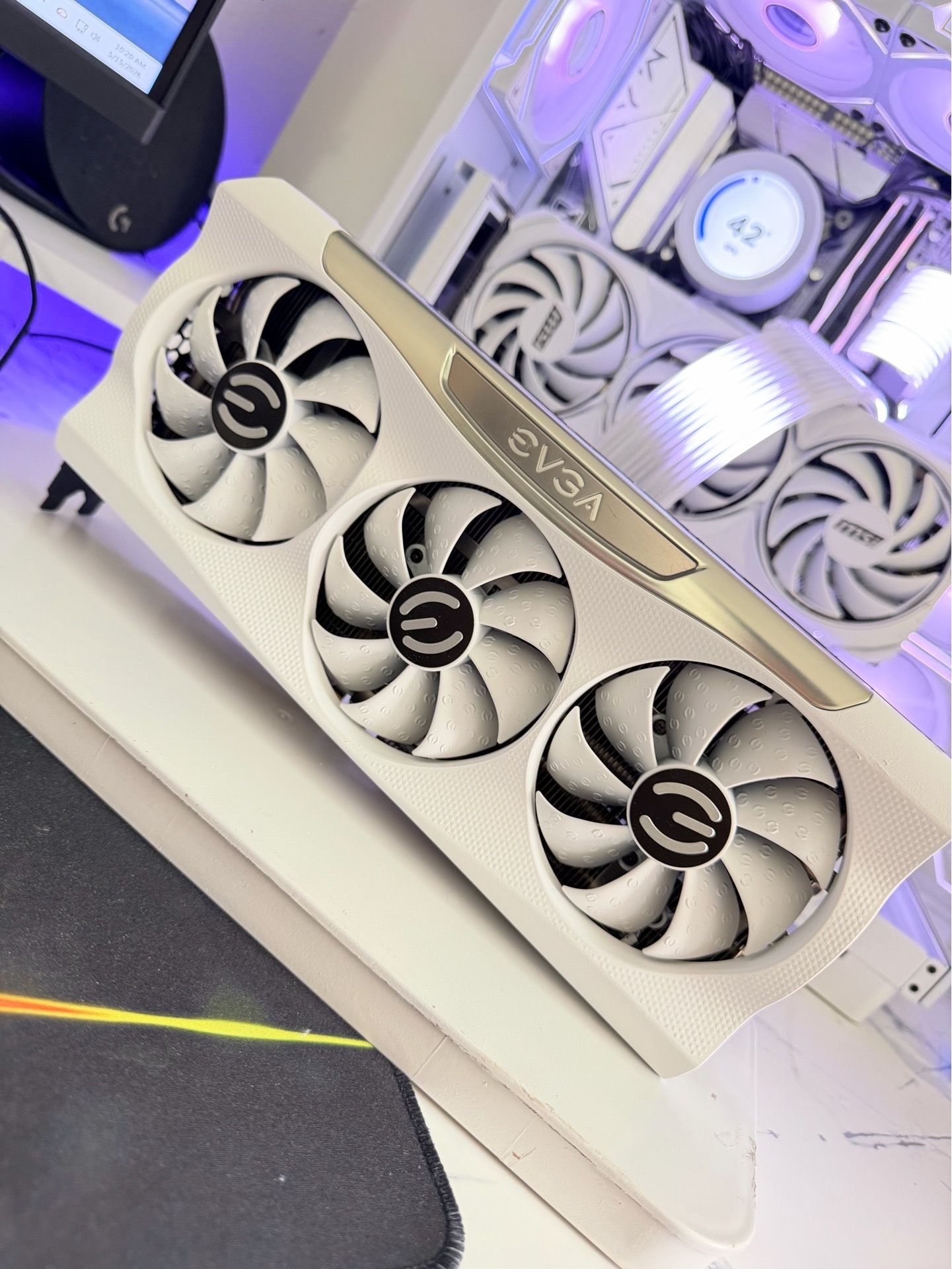 White EVGA GeForce RTX 3080 FTW3 Ultra 10gb Graphics card
