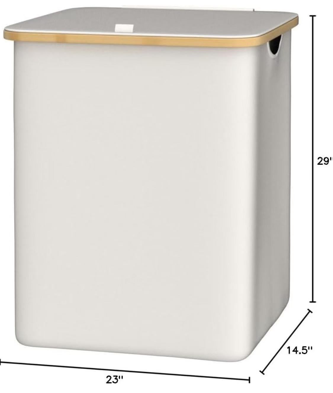 ✌️ Hampers for Laundry Basket with Lid, Extra Large Laundry Hamper 3 Section Dirty Clothes Hampers for Laundry Divided Laundry Basket Organizer 