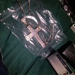 Vvs1 Cross Pendant 15ct