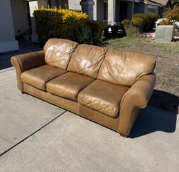 Tan Leather Couch