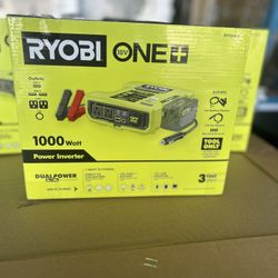RYOBI ONE+ 18V 1000-Watt Max 12-Volt Automotive Power Inverter