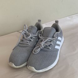 Adidas QT Racer 2.0 Women’s Running Sneakers Grey White Cloudfoam US 7