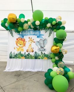 Balloon garland & backdrop