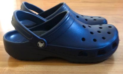 Crocs Classic Unisex Adults Navy Blue Slip On Casual Clog Size M8 W10  NWOB