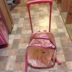 My Little Pony Pink Rolling Bookbag