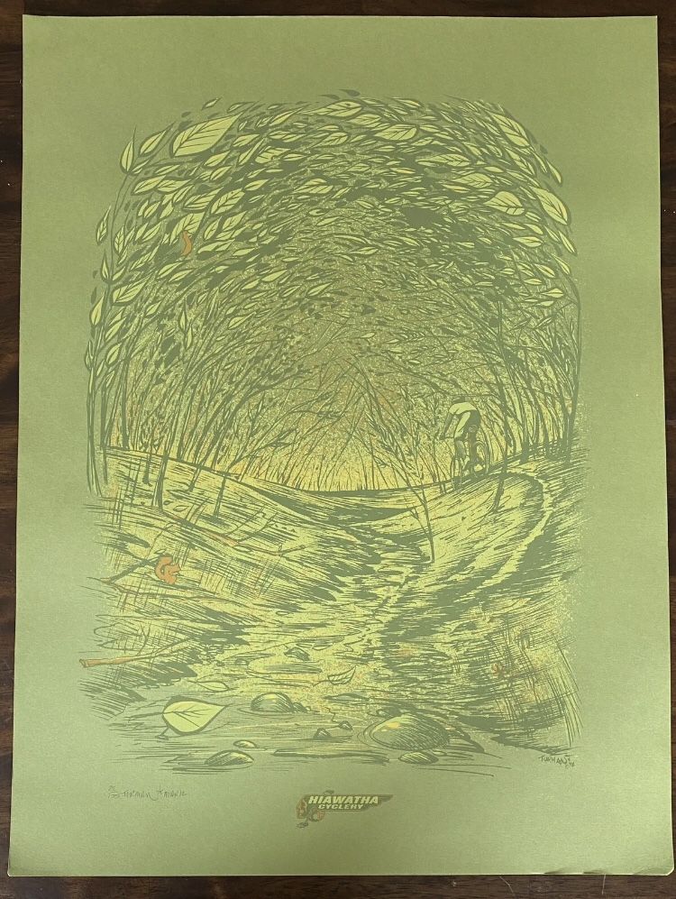 Signed Limited Edition Cycling Print