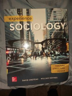 Sociology Third Edition book by David Croteau