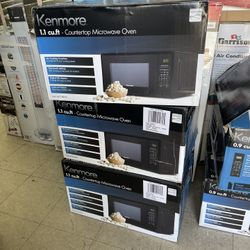 Microwave Oven 1.1cu Ft Kenmore Color Black