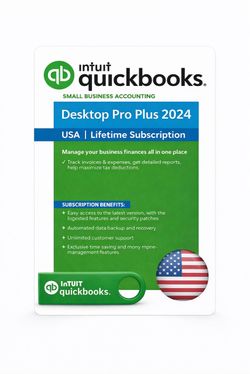 2024 Quickbooks Desktop Pro Windows, PC Permanent