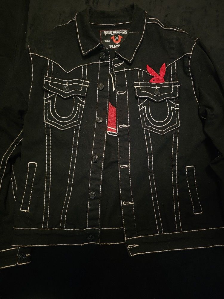 True religion  Jean jacket Playboy