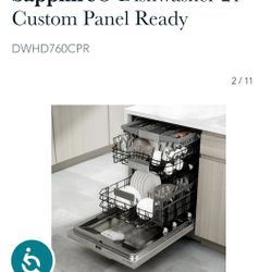 Sapphire® Dishwasher 24'' Custom Panel Ready
DWHD760CPR
