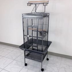$130 (New) Large 61” parrot bird cages with rolling stand for cockatiels parrot parakeet lovebird finch