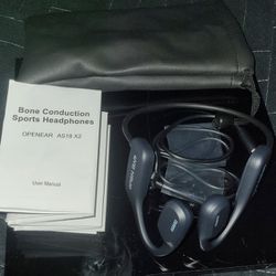 Bone Conduction Headphones, IP68 Waterproof Swimming Headphones, Open Ear Bluetooth 5.3 Headphones 