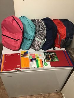 Backpacks with supplies( Asking $25 EACH)