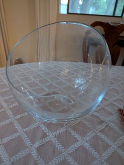 Crate and barrel glass bowl