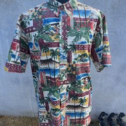 PreOwned Reyn Spooner Classic Fit Mele Kalikimaka Christmas Shirt Men's XL