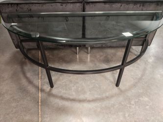 Custom made glass table