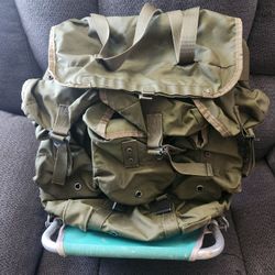 Vintage Military Backpack
