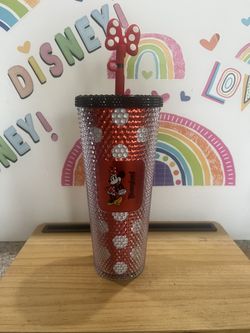 DISNEY STARBUCKS MINNIE ROCK  THE DOTS TUMBLER!!  BRAND NEW WITH TAG ( retail $49.99)