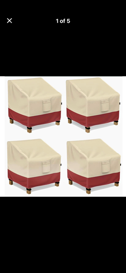 BRAND NEW A SET OF 4 CHAIR COVERS.