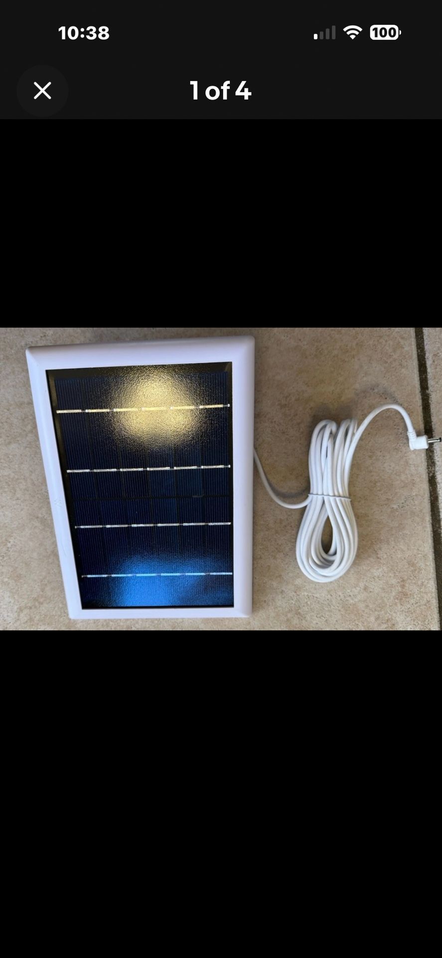 New Wasserstein 6V Solar Panel For Security Cameras White With Mount