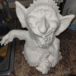 Clay Gnome Bust Unpainted New 