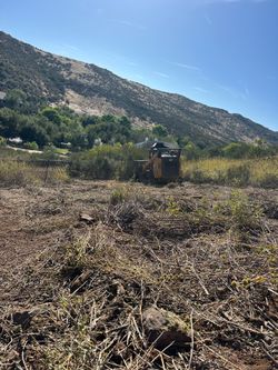 Wood grinder land clearing