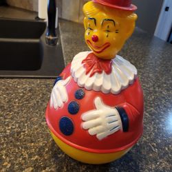 Knickerbocker Roly Poly Clown vintage 1930s-1960's