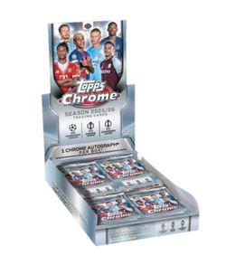 2025/26 Topps UEFA Club Competitions Chrome Soccer Hobby Box (Topps)