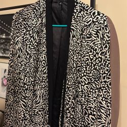 Size 0 Plus Size Torrid Leopard Blazer 