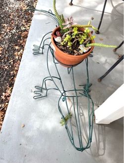 Large Garden Plant Holder W/ 9" Center Planter Ring