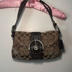 Coach Brown Monogram Mini Soho Purse 