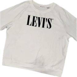 LEVI’S OVERSIZED Sweatshirt - Size XL - White - Good Condition - Women’s Soft!