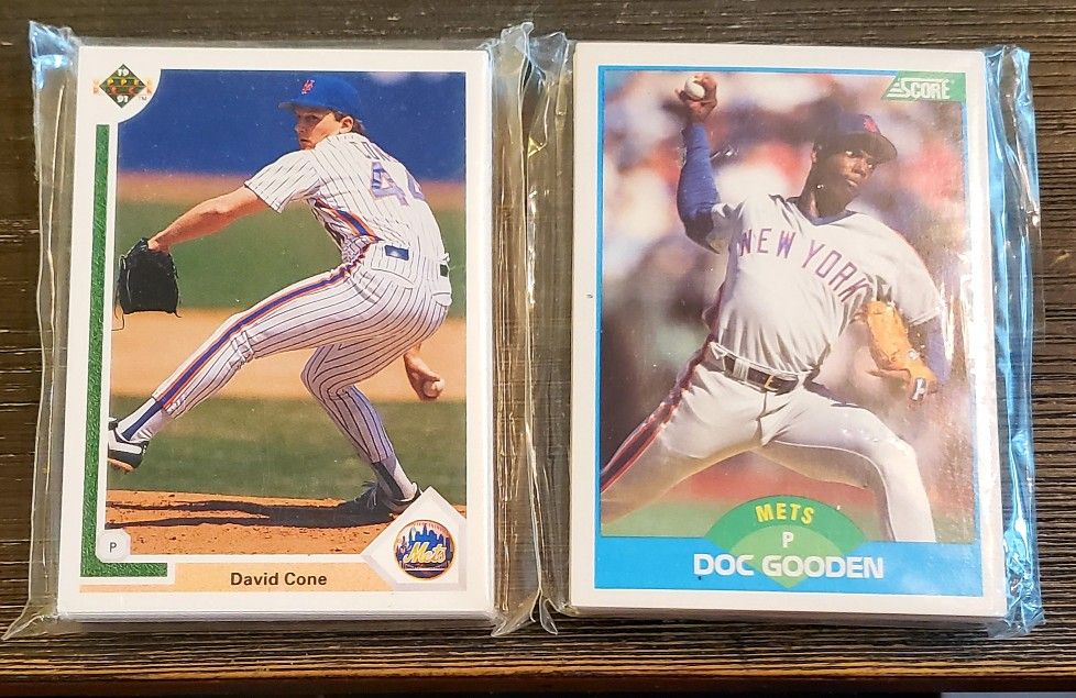 X2 Vintage NY Mets Team Baseball Card Sets