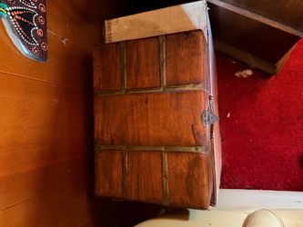 CASE, WOOD 14"w x 10"deep x 5"tall; cross streets are Arapaho & Waterview
