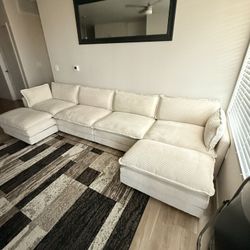 Large Sectional, Cream/off White
