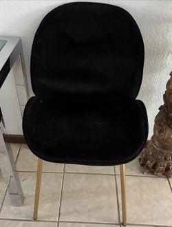 Zuo Modern Contemporary Black Velvet Chair